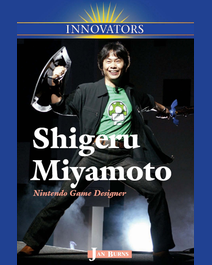 Book cover for Shigeru Miyamoto by Jan Burns