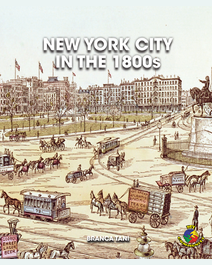 Book cover for New York City in the 1800s by Branca Tani