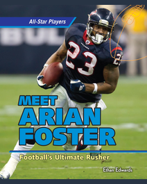 Book cover for Meet Arian Foster: Football's Ultimate Rusher by Ethan Edwards