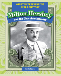Book cover for Milton Hershey and the Chocolate Industry by Katie Kawa