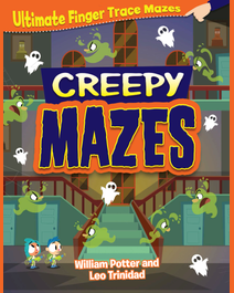Book cover for Creepy Mazes by William Potter