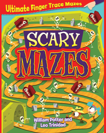 Book cover for Scary Mazes by William Potter