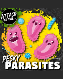 Book cover for Pesky Parasites by William Anthony